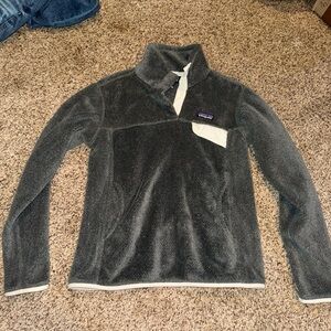 Patagonia Gray Re-Tool Snap Fleece Pullover